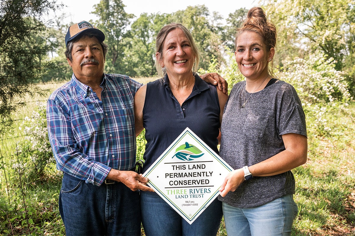 Gonzalez local family farm permanently conserved by three rivers land trust